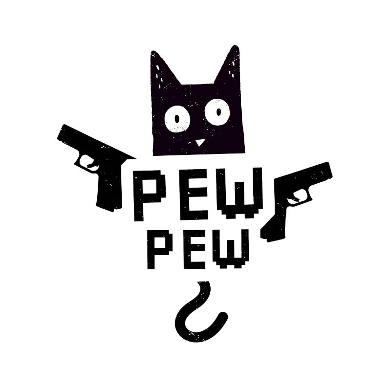 Pew Pew Cat Meme cat