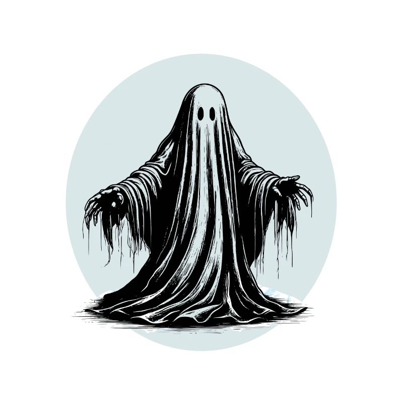 Cool graphic ghost design
