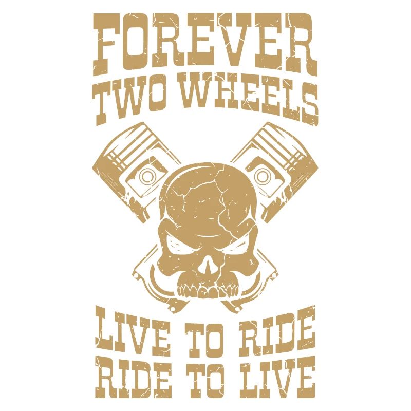 Biker Forever Two Motorcycle Driver Gift