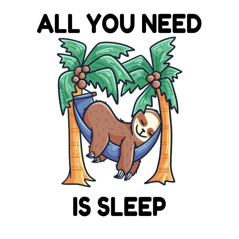 Sloth hammock sleeping