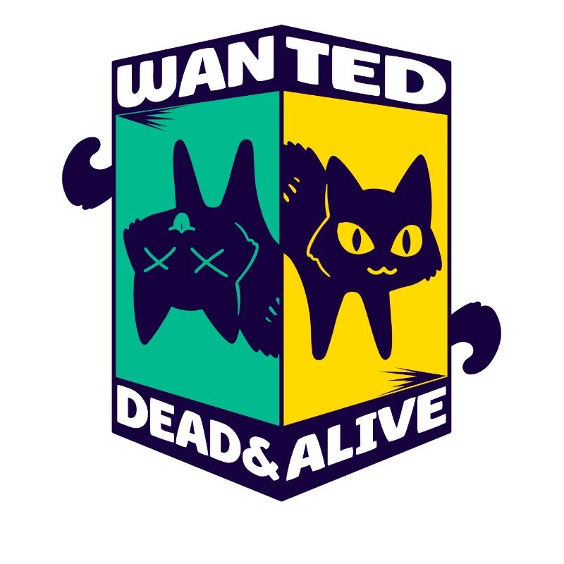 Physique Quantum Nerd Dead Alive Le chat de Schrödinger