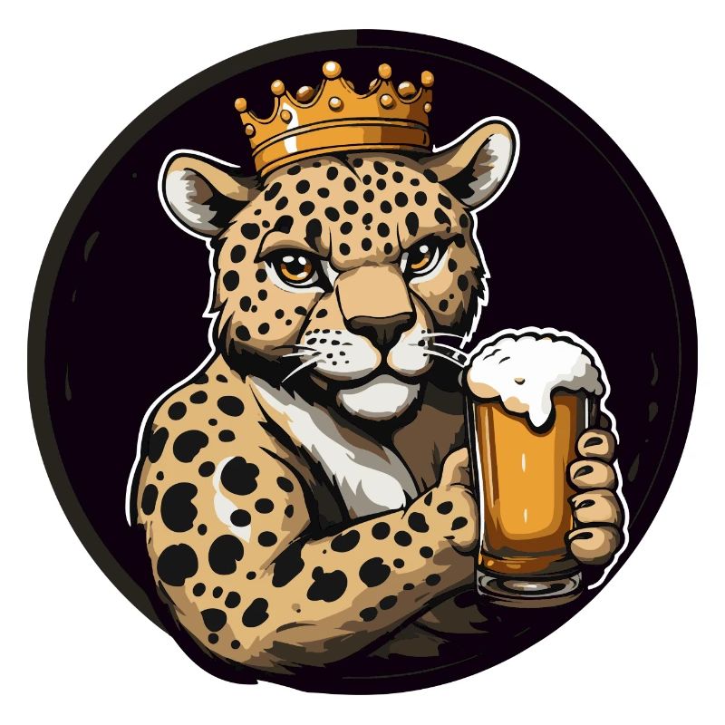 Bande dessinée de bière léopard