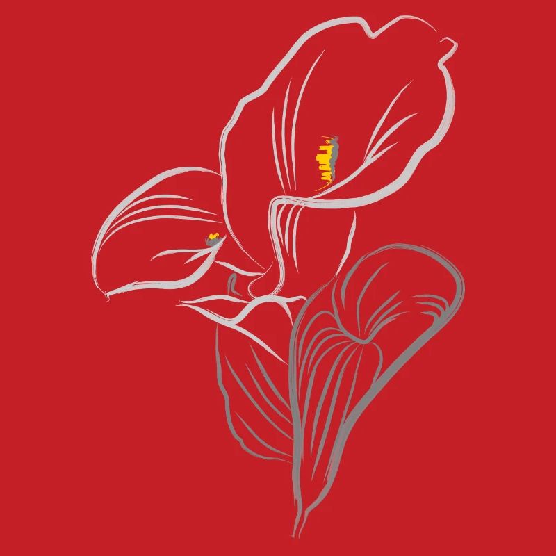 CALLA JAUNE-GRIS