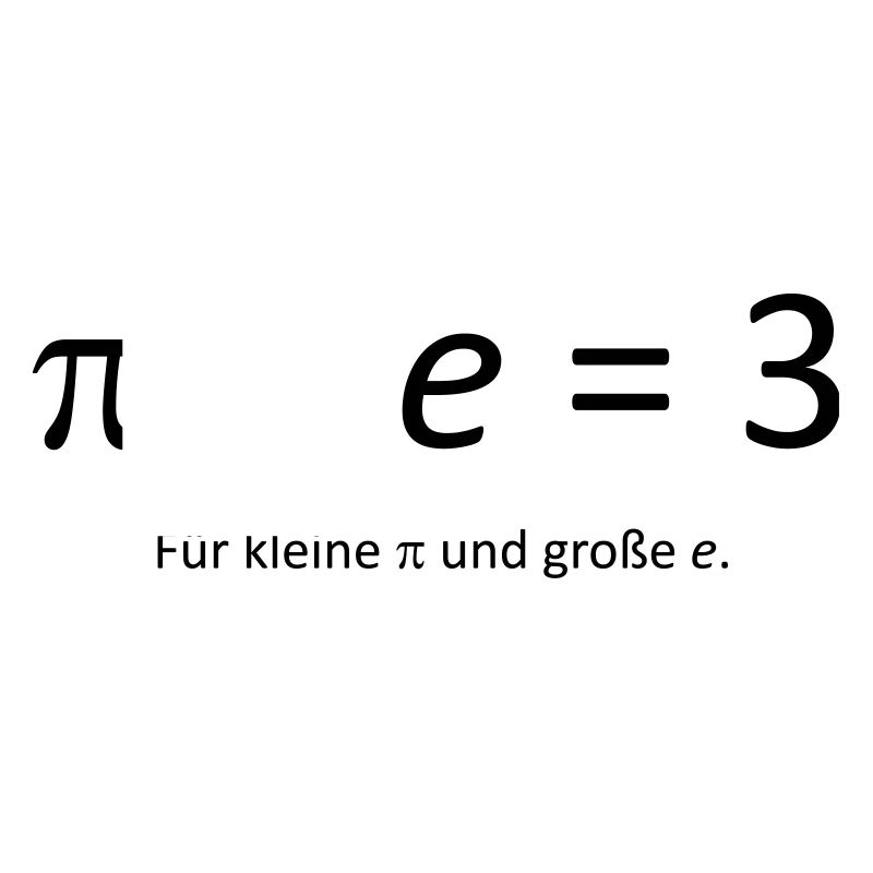 Pi = e = 3