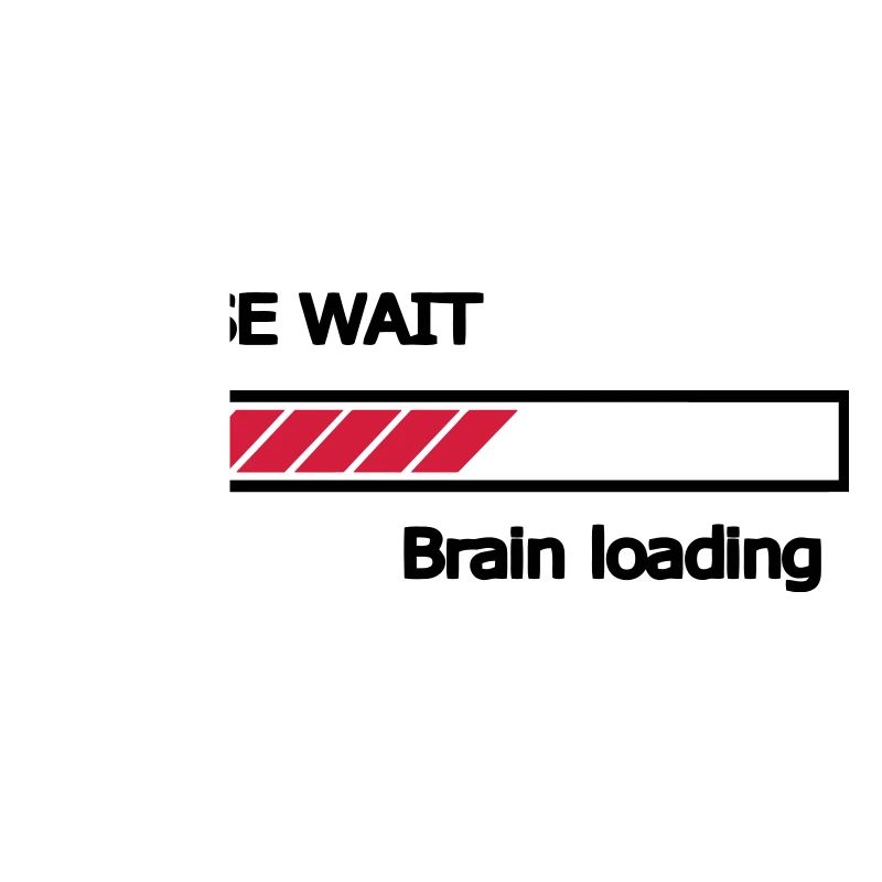 Please wait Brain loading progress bar Loading Bar