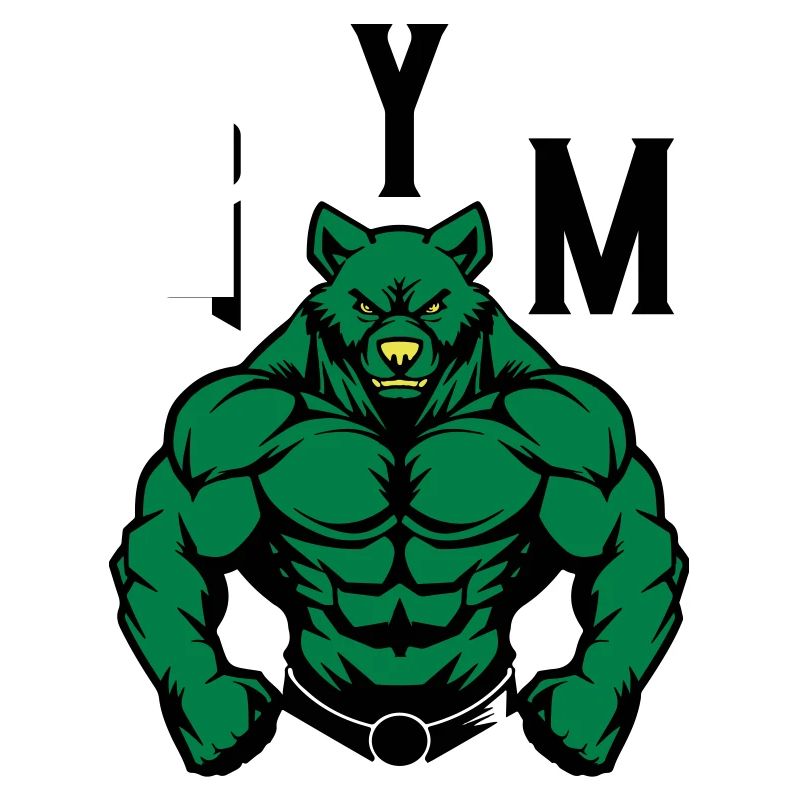 Bear Comic Gym Beast