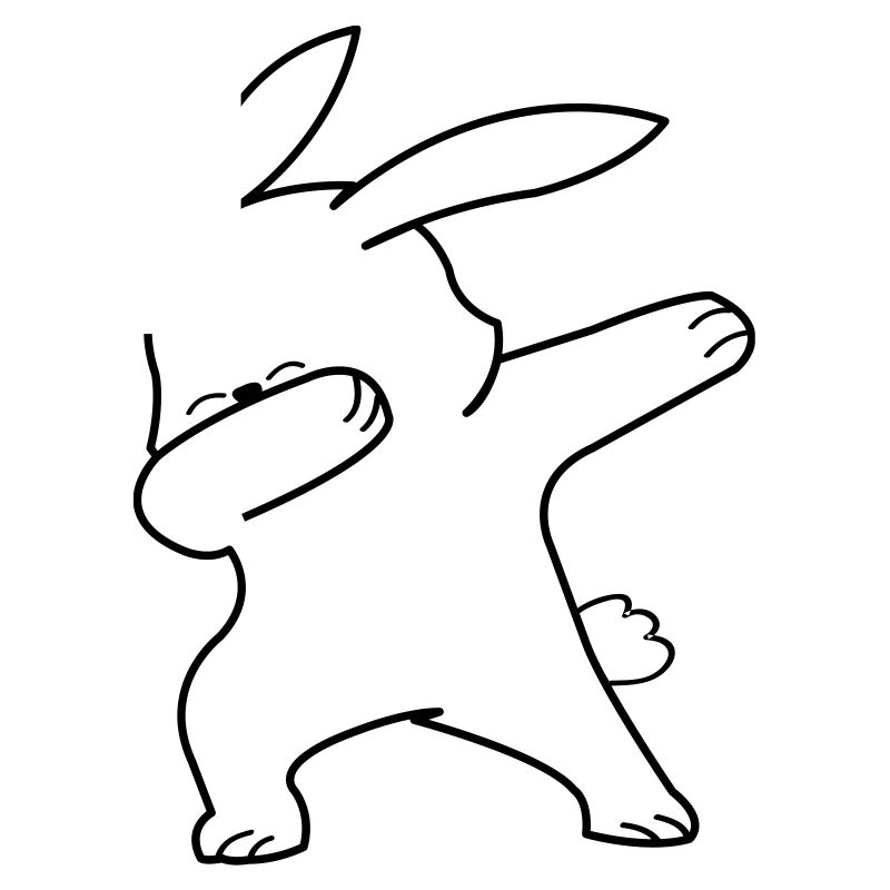 dabbing bunny