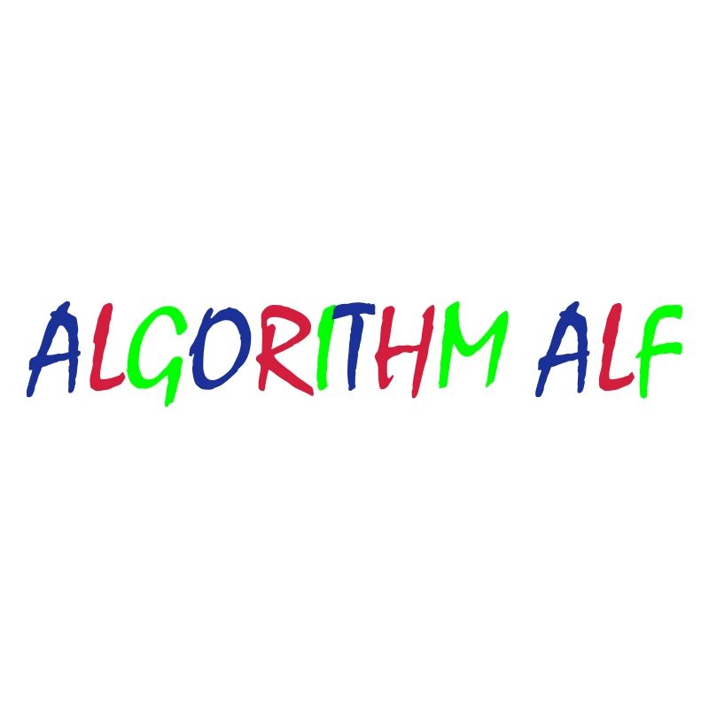 Algorithm Alf – Colorful Typography