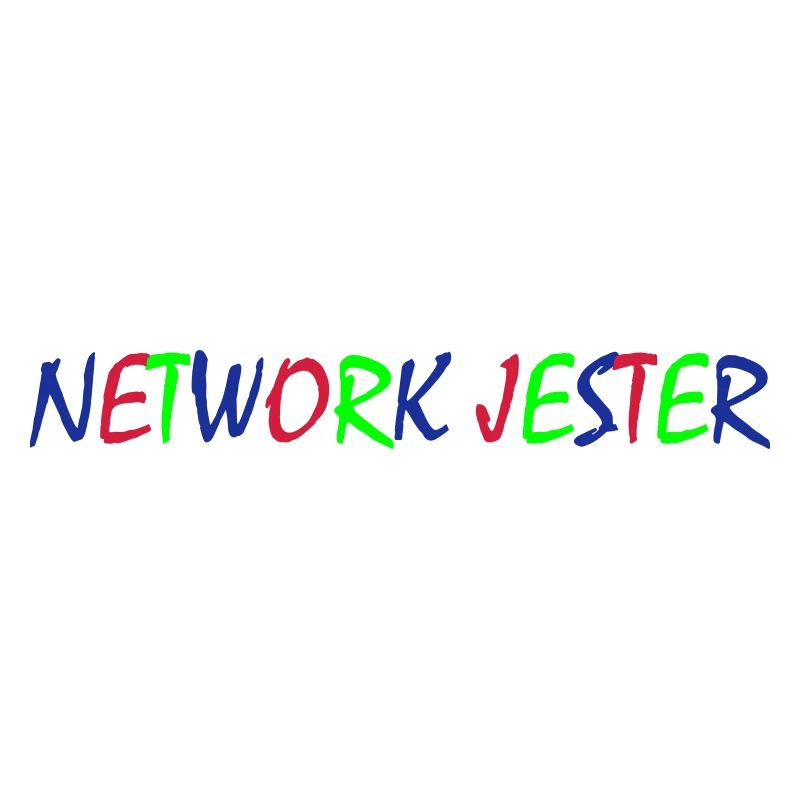 Network Jester – Typographie colorée