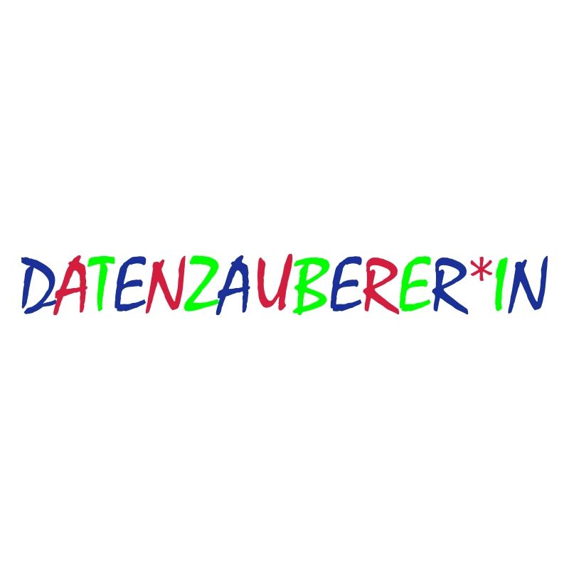 Datenzauber*in – Bunte Typografie