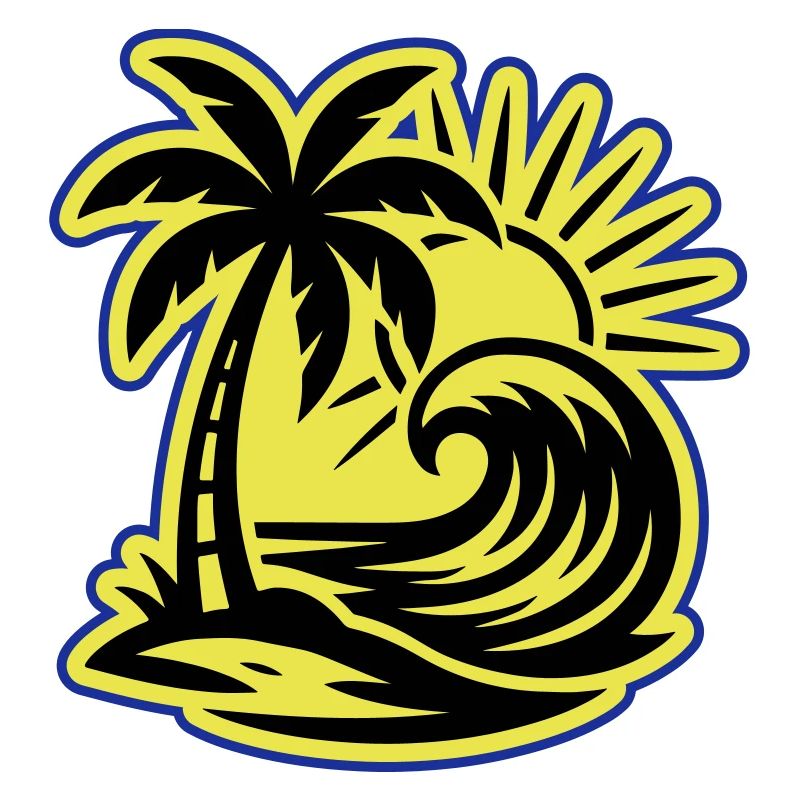 Island Summer Palm Tree