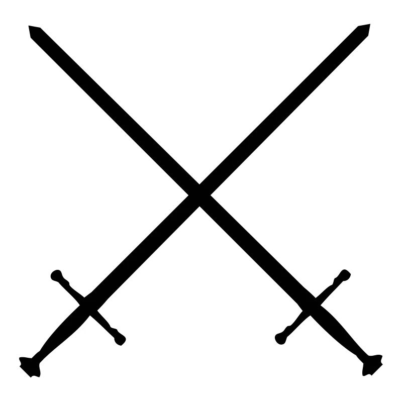 gekreuzte Schwerter