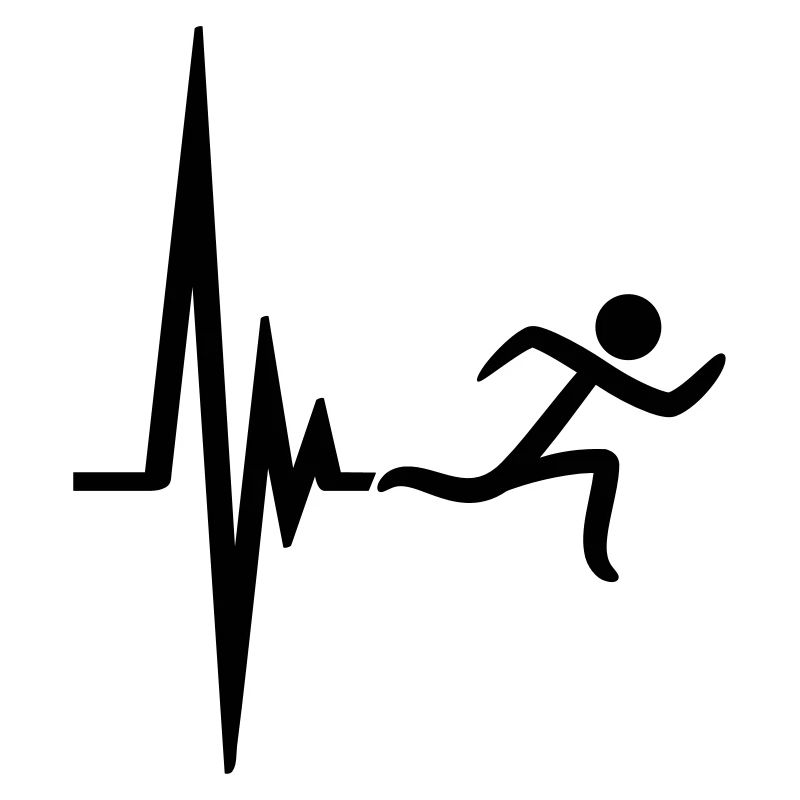 Heartbeat pulse frequency icon race