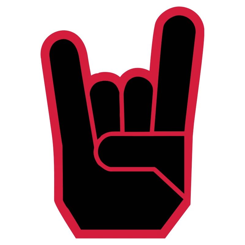 Rock Hand Pommesgabel Devilhand