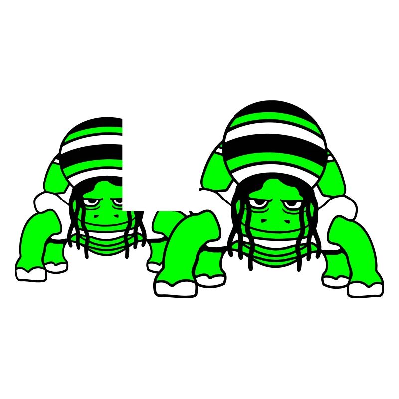 2 Turtles Reggae Music Rasta Team Jamaica Fun