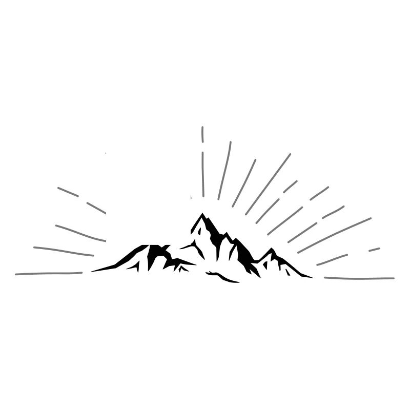 Strahlende Berge