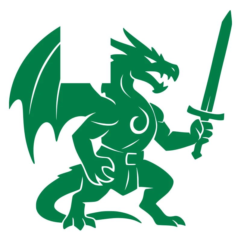 Drachenkämpfer (dunkler Stahl)
