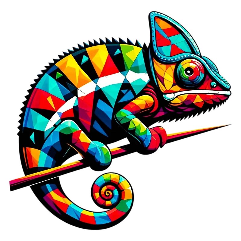 Caméléon arlequin