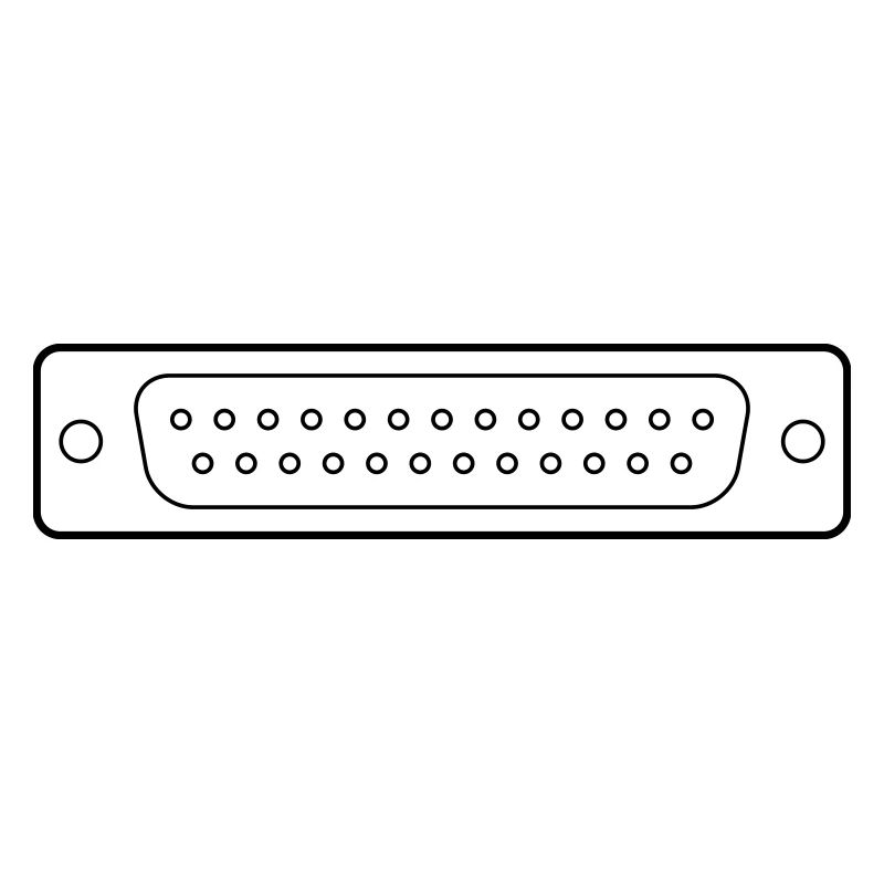 DB 25 Connector Parallel, Drucker