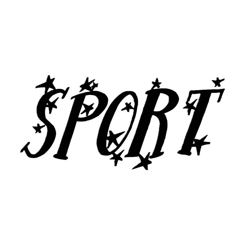 Dynamisches Sport-Motiv mit Sternen