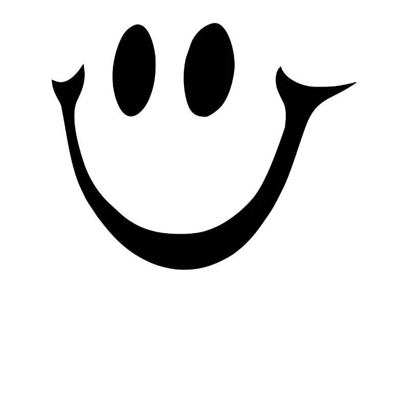 Visage souriant Conception de sourire simple