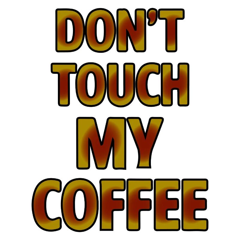 Bold Coffee Warning Graphic