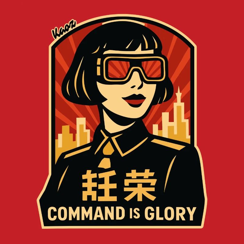 Command Is Glory Retro-Poster