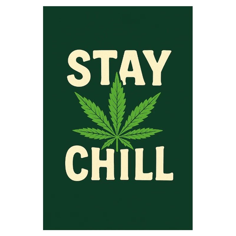 Stay Chill Feuille de Cannabis