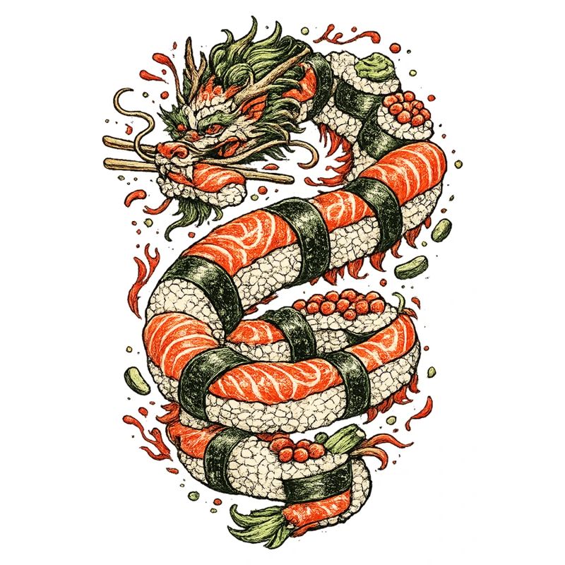 Drachen-Sushi-Spule