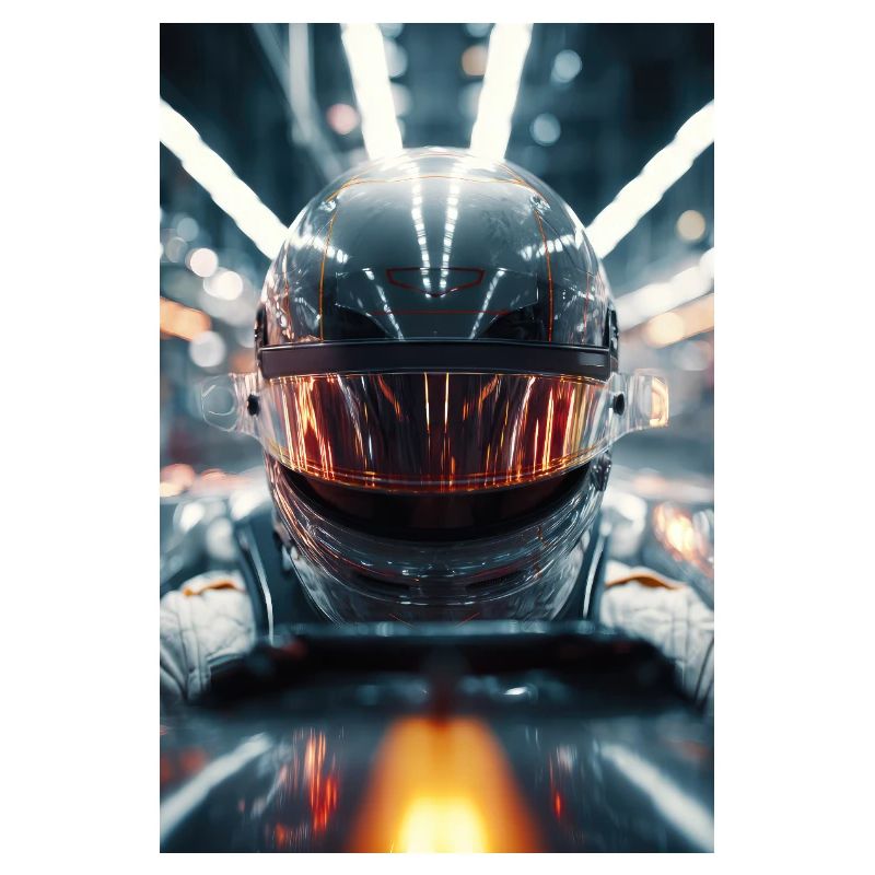 Casque de course néon