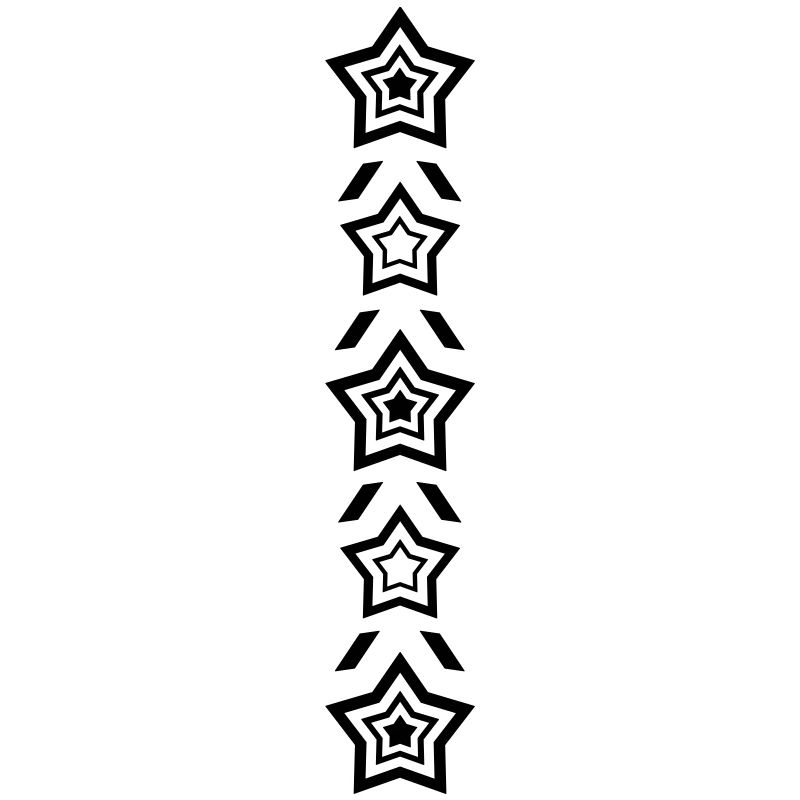 Rangée d’étoiles
