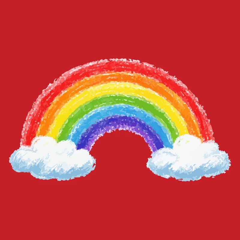 Rainbow over clouds