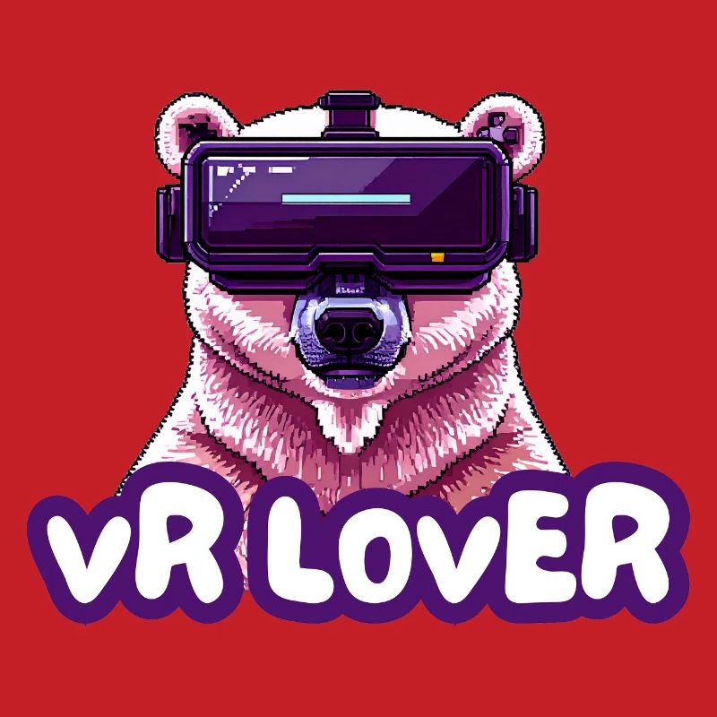 VR Bear with Virtual Reality Glasses
