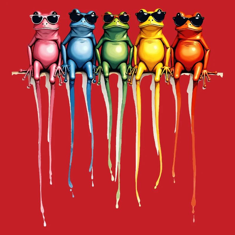 Cool Rainbow Frogs