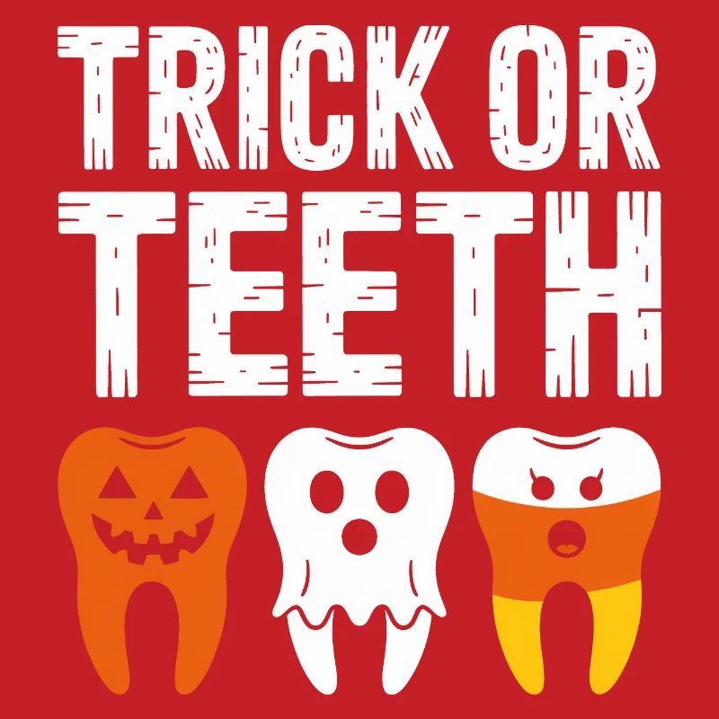 Trick oder Teeth Halloween-T-Shirt