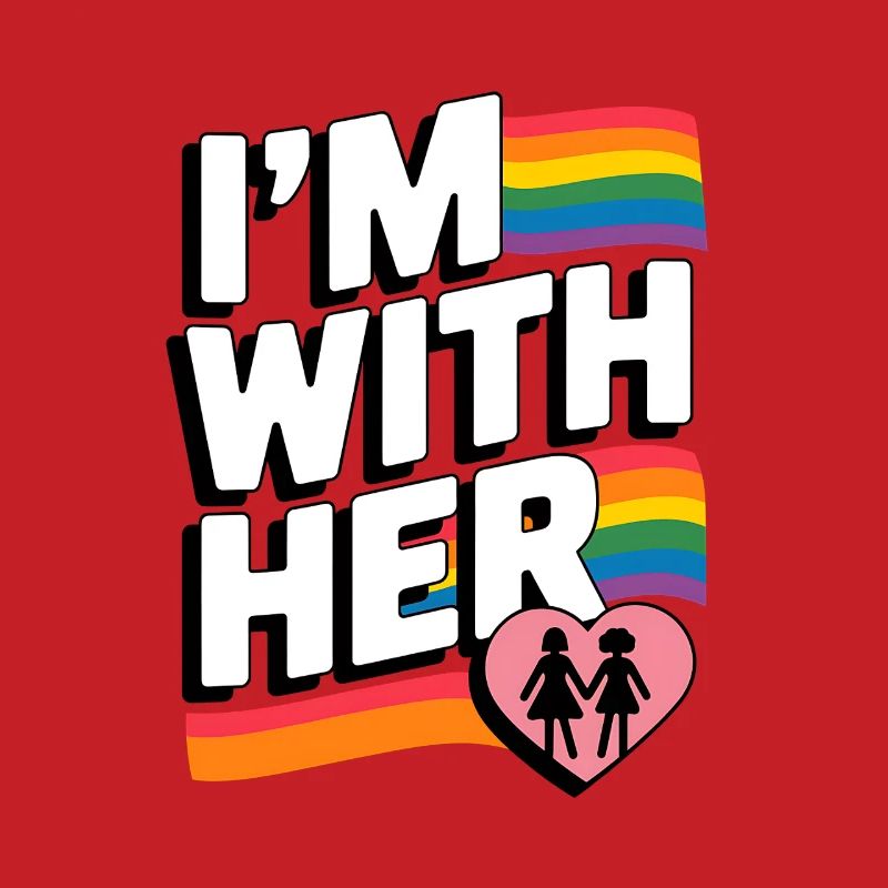 ICH BIN BEI IHR Pride Regenbogen