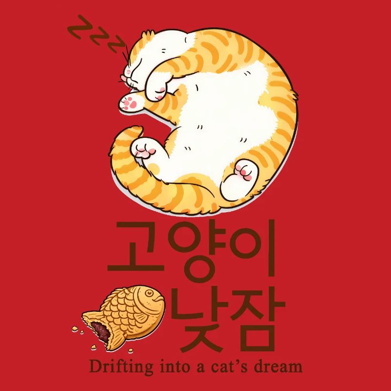 Rêve de chat coréen douillet