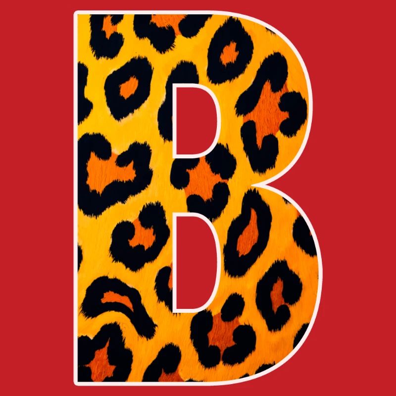 Monogramme LeopardB en look léopard