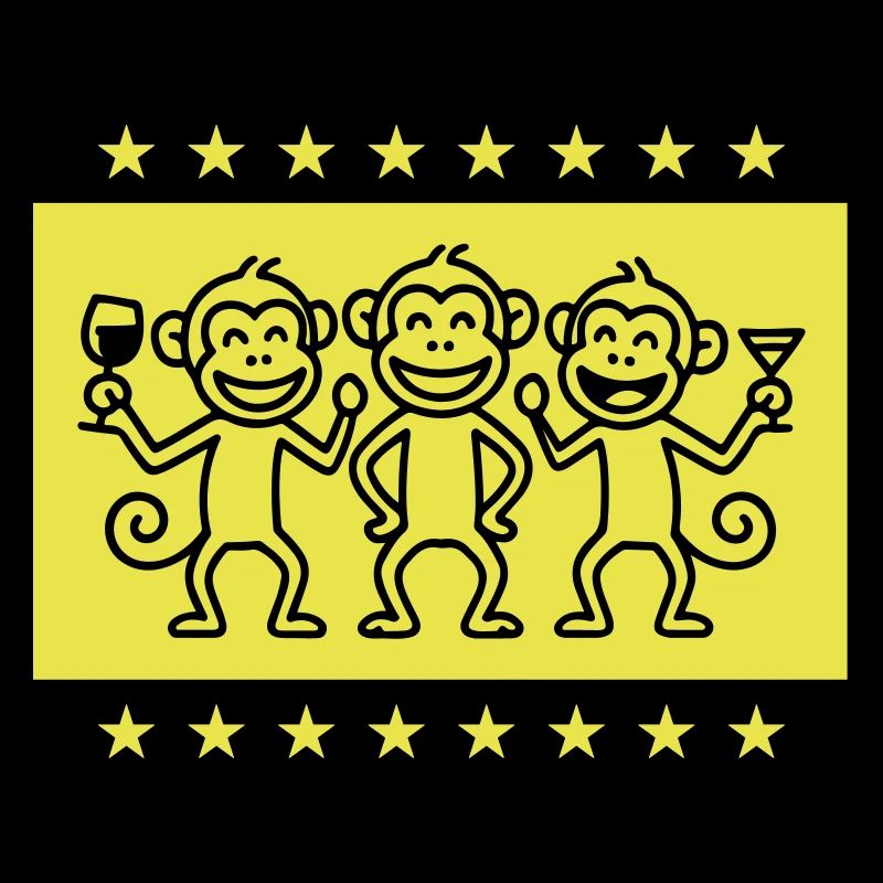 Monkey Party Team Drôle