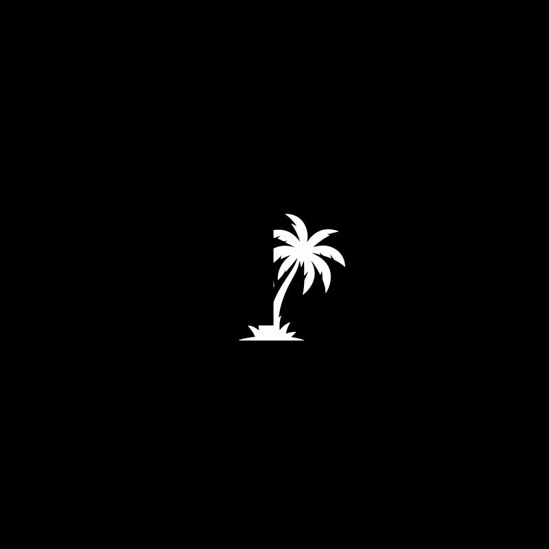 Palm Tree Symbol Island