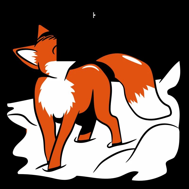 Fuchs flocon de neige douce