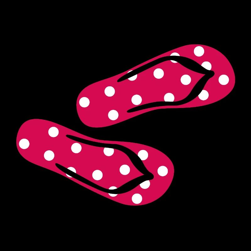 Babouches Toadstool Tongs Points Dots Été