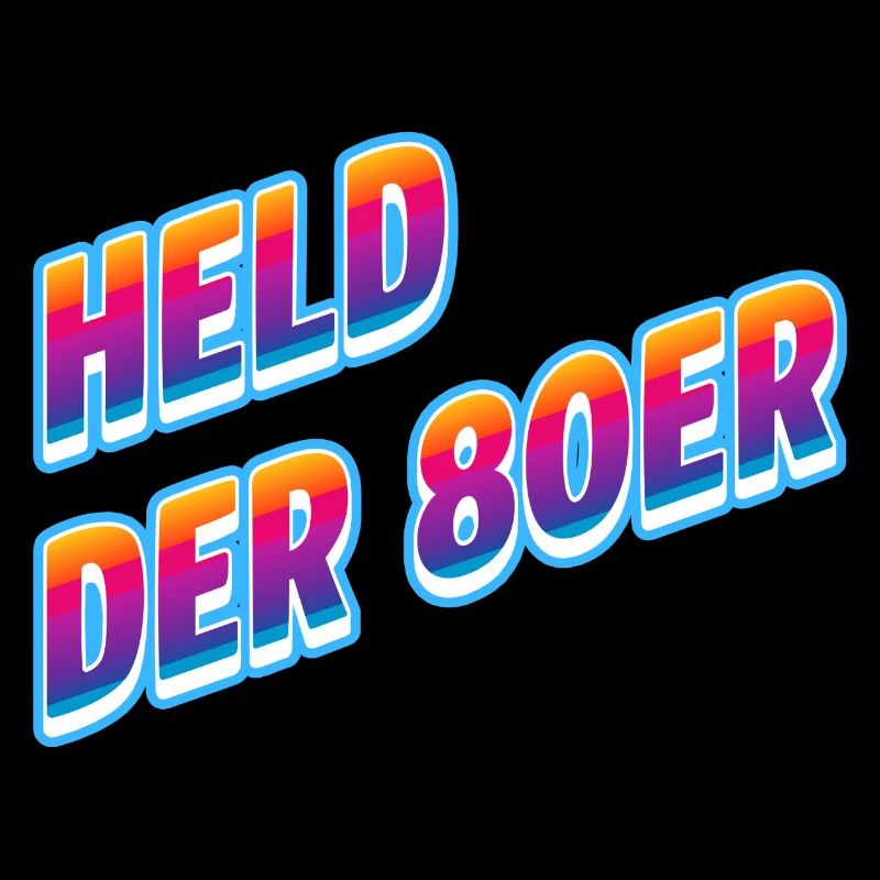 Held der 80er Neon-Retro