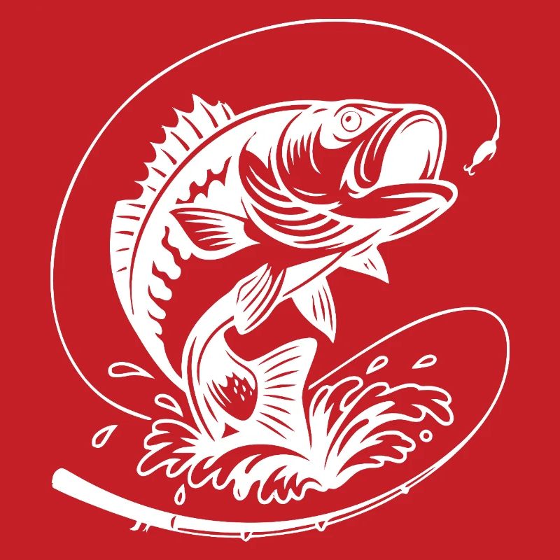 Dynamische Barschfisch-Illustration