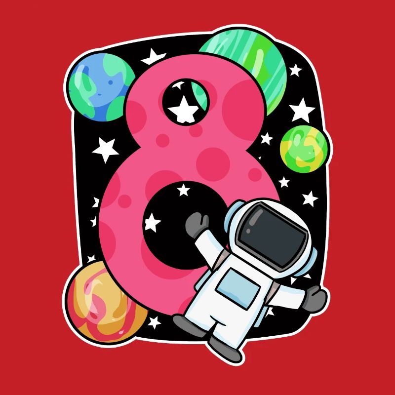 8e anniversaire 8 ans jeune astronaute de l’espace