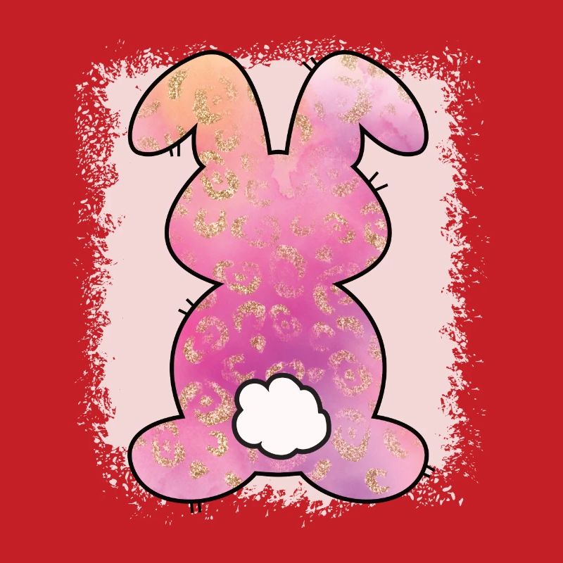 Leopard Print Bleached Easter