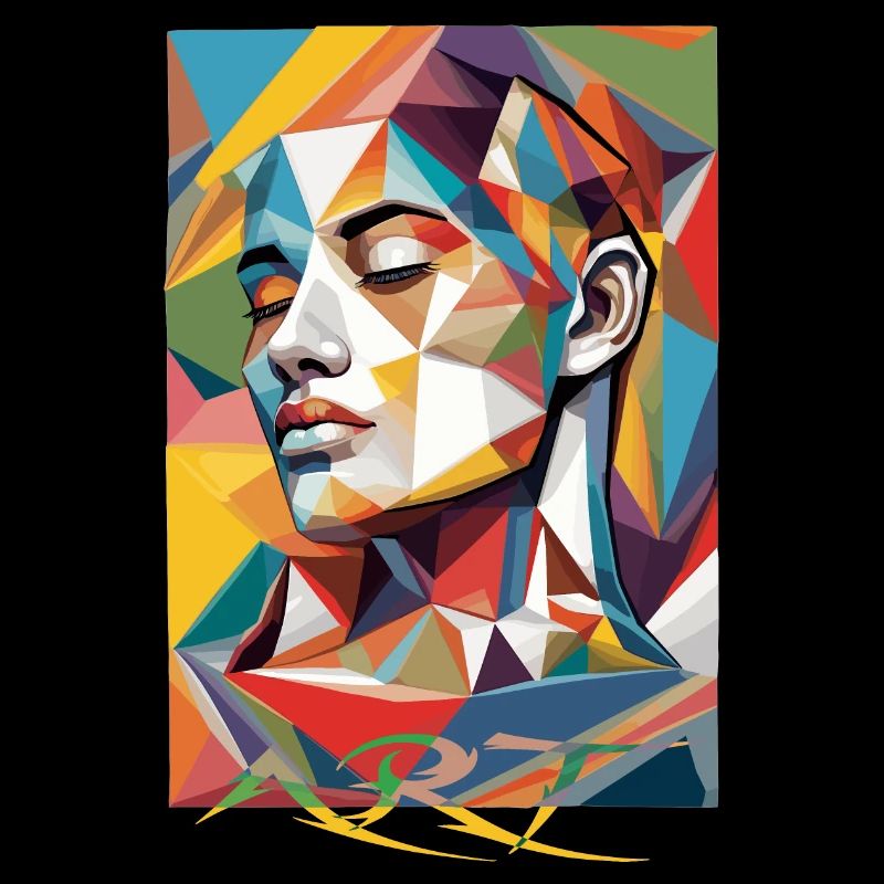 Moderne Gesichts Kunst