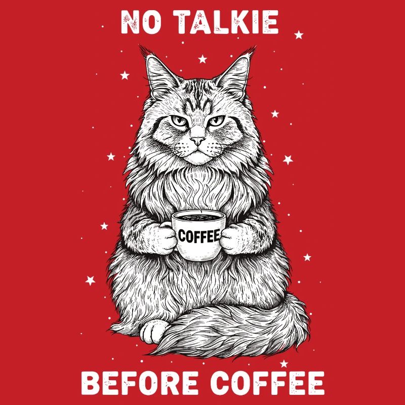 Pas de conversation devant un chat amateur de café