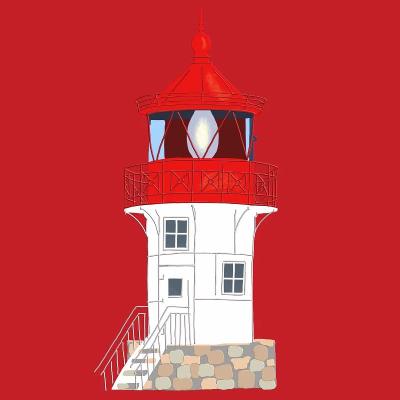 Île de Hiddensee, phare Gellen, pas de texte