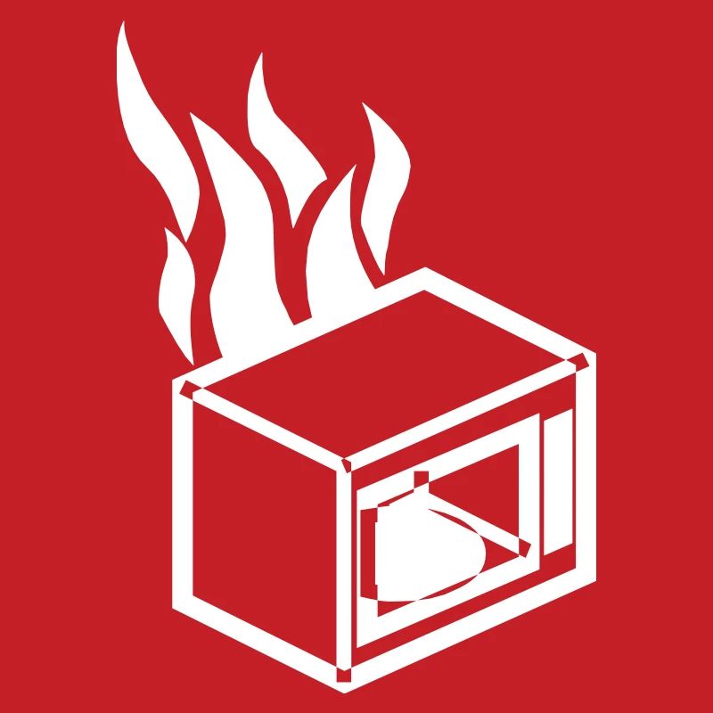 Burning microwave